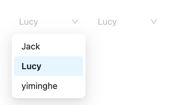 borderless concept on a Combobox component in Ant Design.