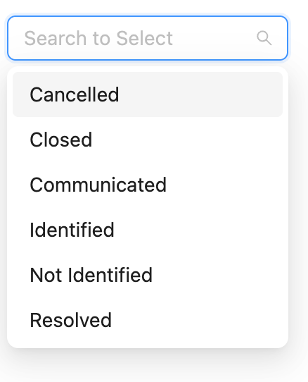sorted-search concept on a Combobox component in Ant Design.