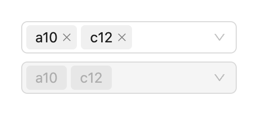 disabled concept on a Combobox component in Boosted.