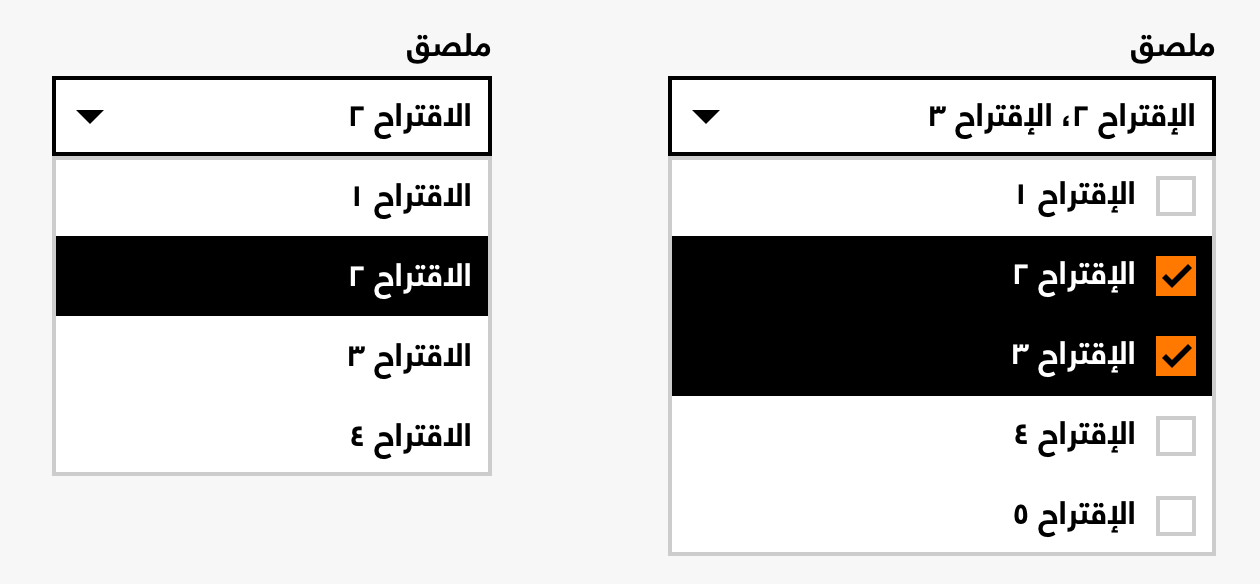 internationalisation concept on a Combobox component in Boosted.