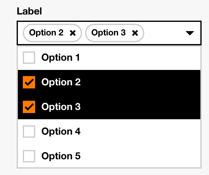 multiple concept on a Combobox component in Boosted.