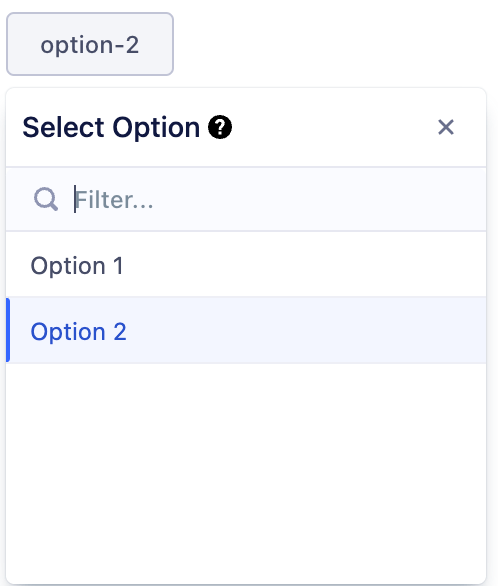 custom-title concept on a Combobox component in Evergreen.