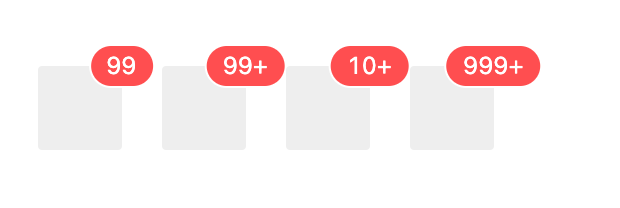 count concept on a Badge component in Ant Design.