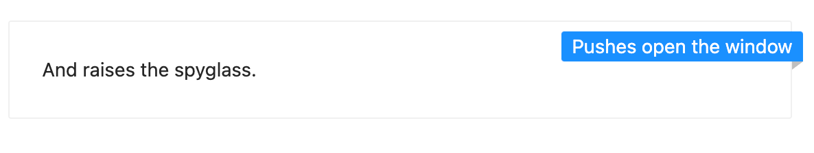 ribbon concept on a Badge component in Ant Design.