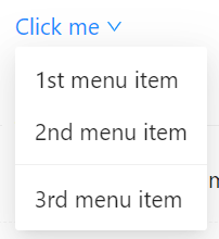 menu concept on a Popup component in Ant Design.