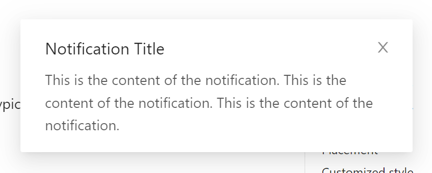 basic concept on a Toast component in Ant Design.