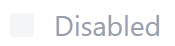 disabled concept on a Checkbox component in Atlaskit.