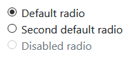 radio-button-group-orientation concept on a Radio Button component in Bootstrap.