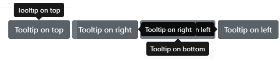 position concept on a Tooltip component in Bootstrap.