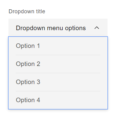 select concept on a Popup component in Carbon Design System.