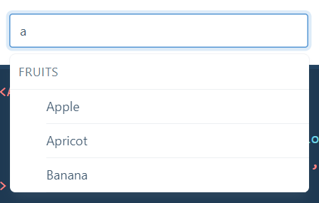 autocomplete concept on a Popup component in Evergreen.