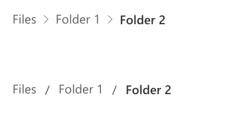 basic concept on a Breadcrumb component in UI Fabric.