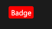 basic concept on a Badge component in FAST.