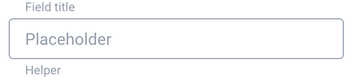 state concept on a InputText component in GoodBarber Design System.