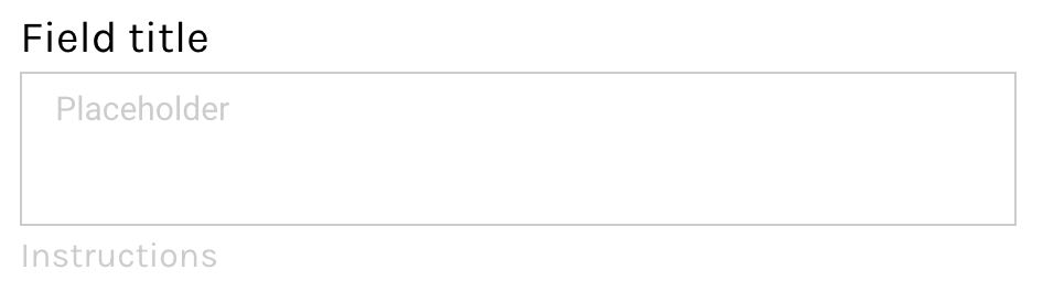 multiline concept on a InputText component in GoodBarber Design System.