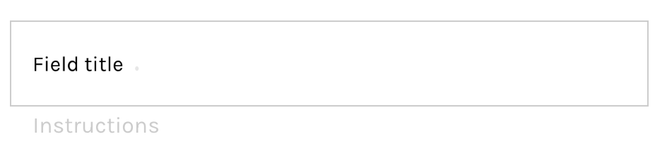 layout concept on a InputText component in GoodBarber Design System.