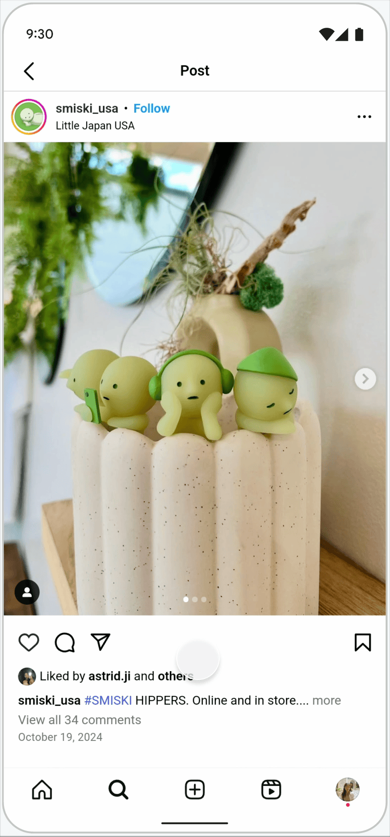 Mockup of the "single-tap" approach on buttons
