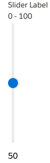 vertical concept on a Slider component in Lightning Design System.