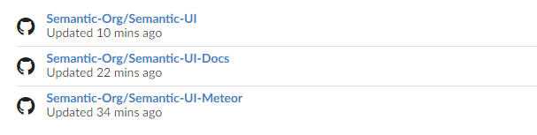 surface concept on a List component in Semantic UI.