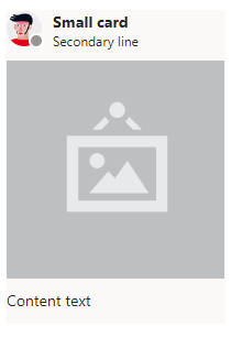 size concept on a Card component in Stardust UI.